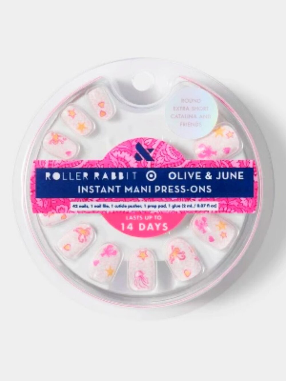 Six sets of press-on nails--Roller Rabbit x Target--NWT